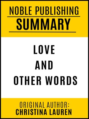 cover image of Summary of Love and Other Words by Christina Lauren